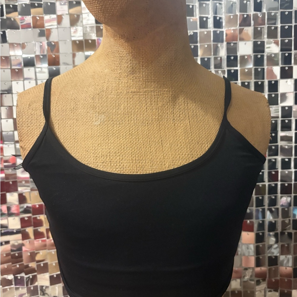 PINK Victoria's Secret Black Crop Top